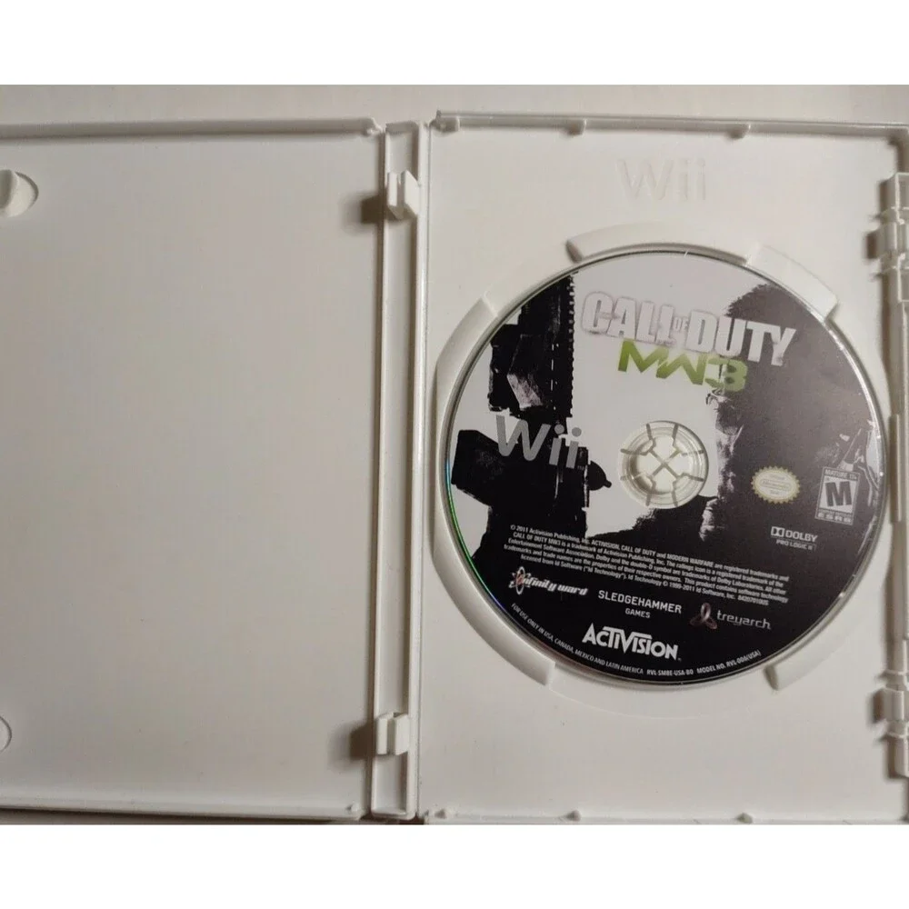 COD: ModernWarfare Wii Game Disc + Case Call of Duty